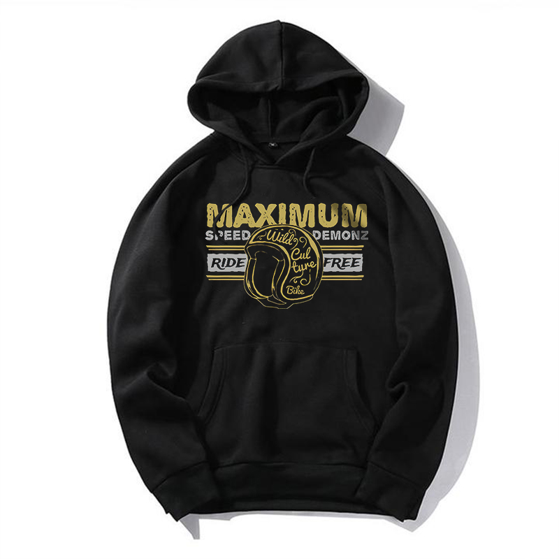  Ride Devil Printed Men's Casual Hoodie-Ranbybox