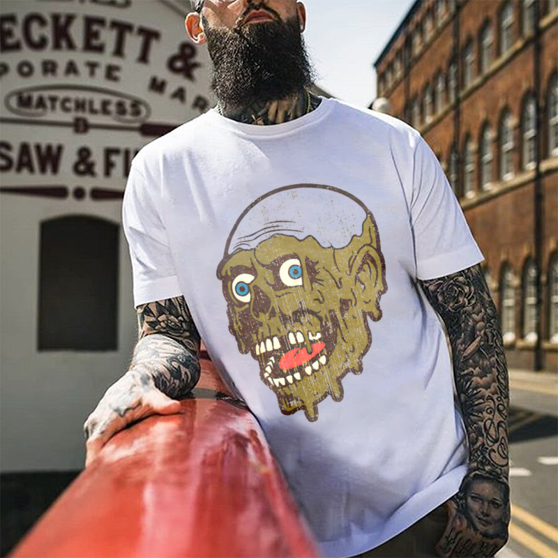 Skull Printing Men's T-shirt Designer-Ranbybox