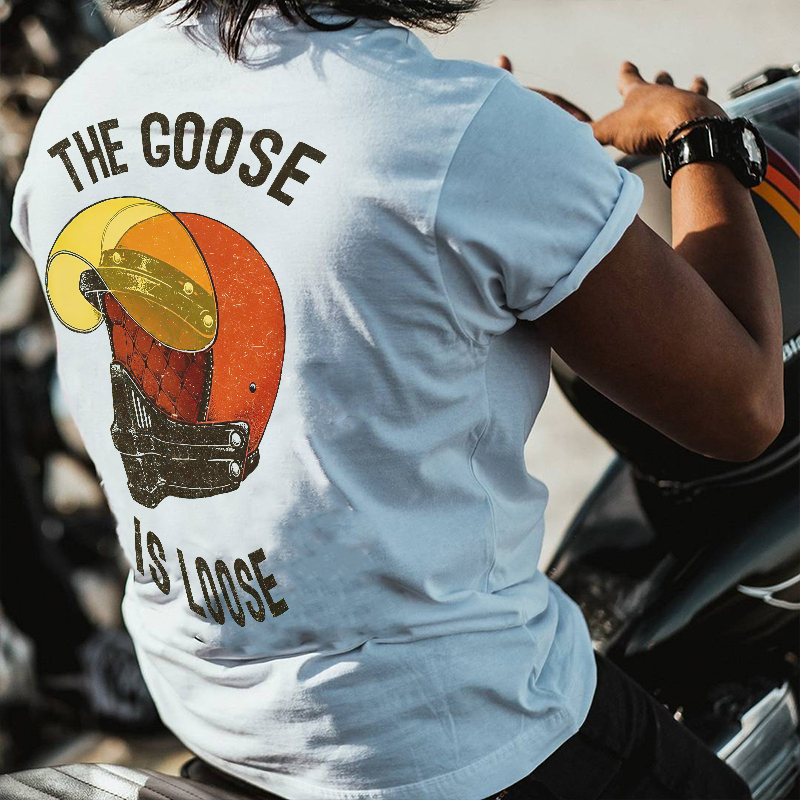  The Goose Is Loose Printed Men's Casual T-shirt-Ranbybox