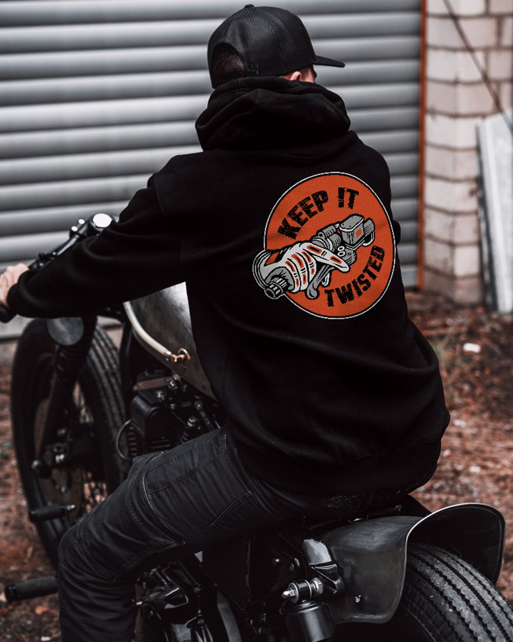  Keep It Twisted Grip The Handle Printed Men's Hoodie-Ranbybox