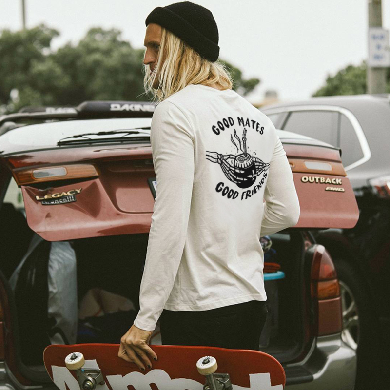 UPRANDY Good Mates Good Friends Printed Men's Crew Neck T-shirt Sold Out-Ranbybox