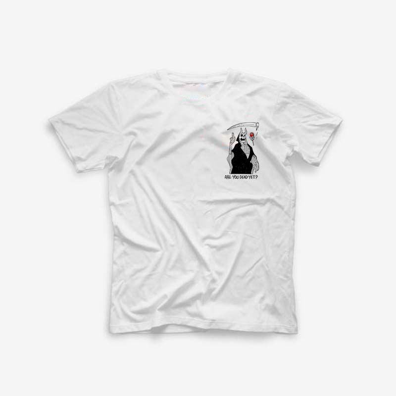  Are You Dead Yet Horned Demon Printed Men's T-shirt-Ranbybox