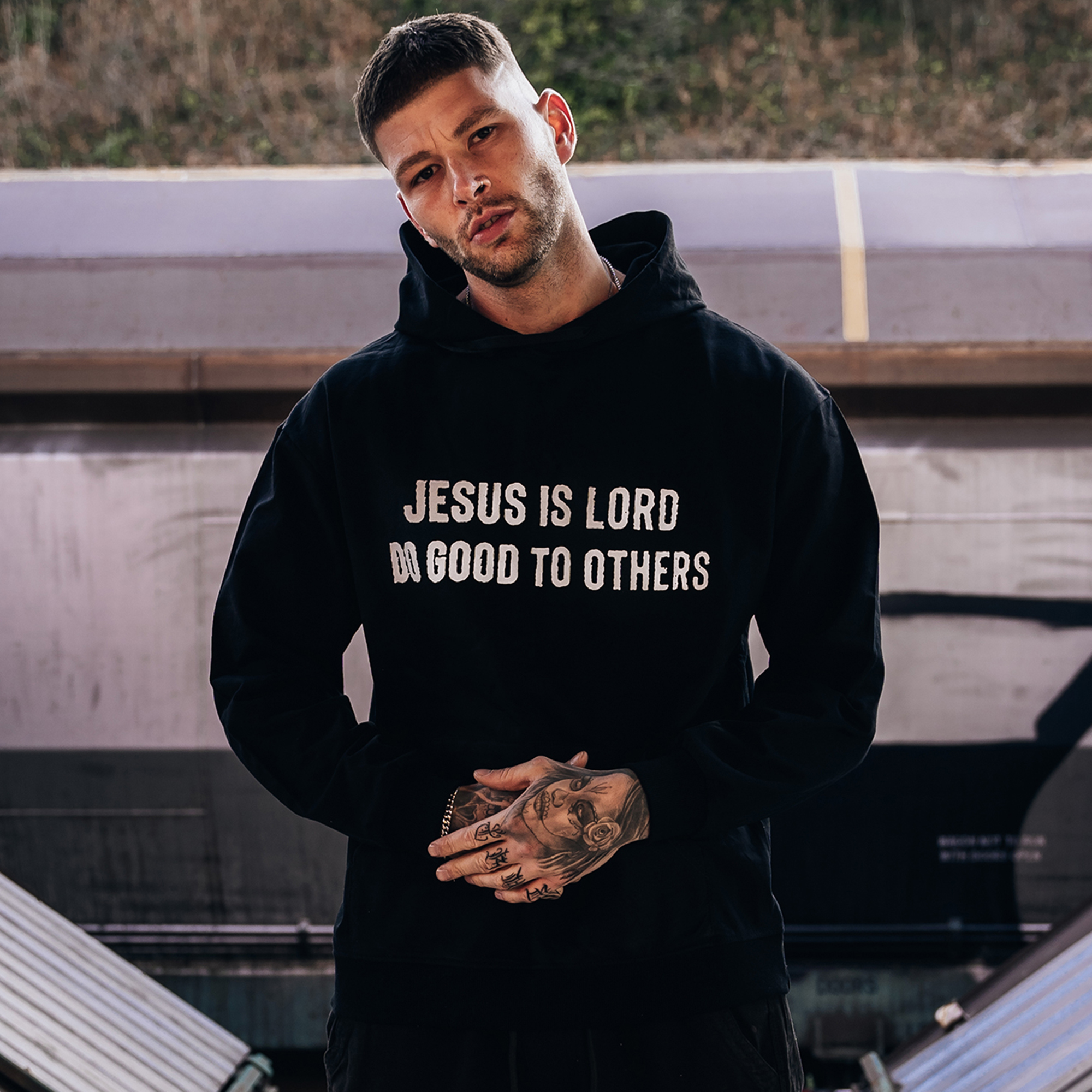  Jesus Is Lord Do Good To Others Men's Hoodie-Ranbybox
