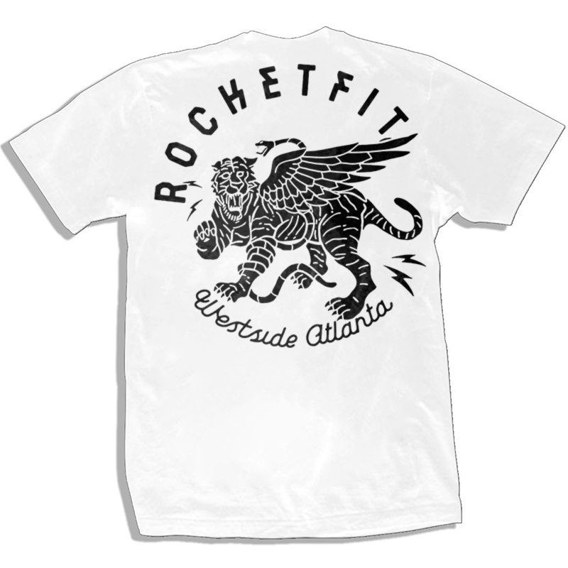  Rocket Fit Tiger With Swing Printed Men's T-shirt-Ranbybox