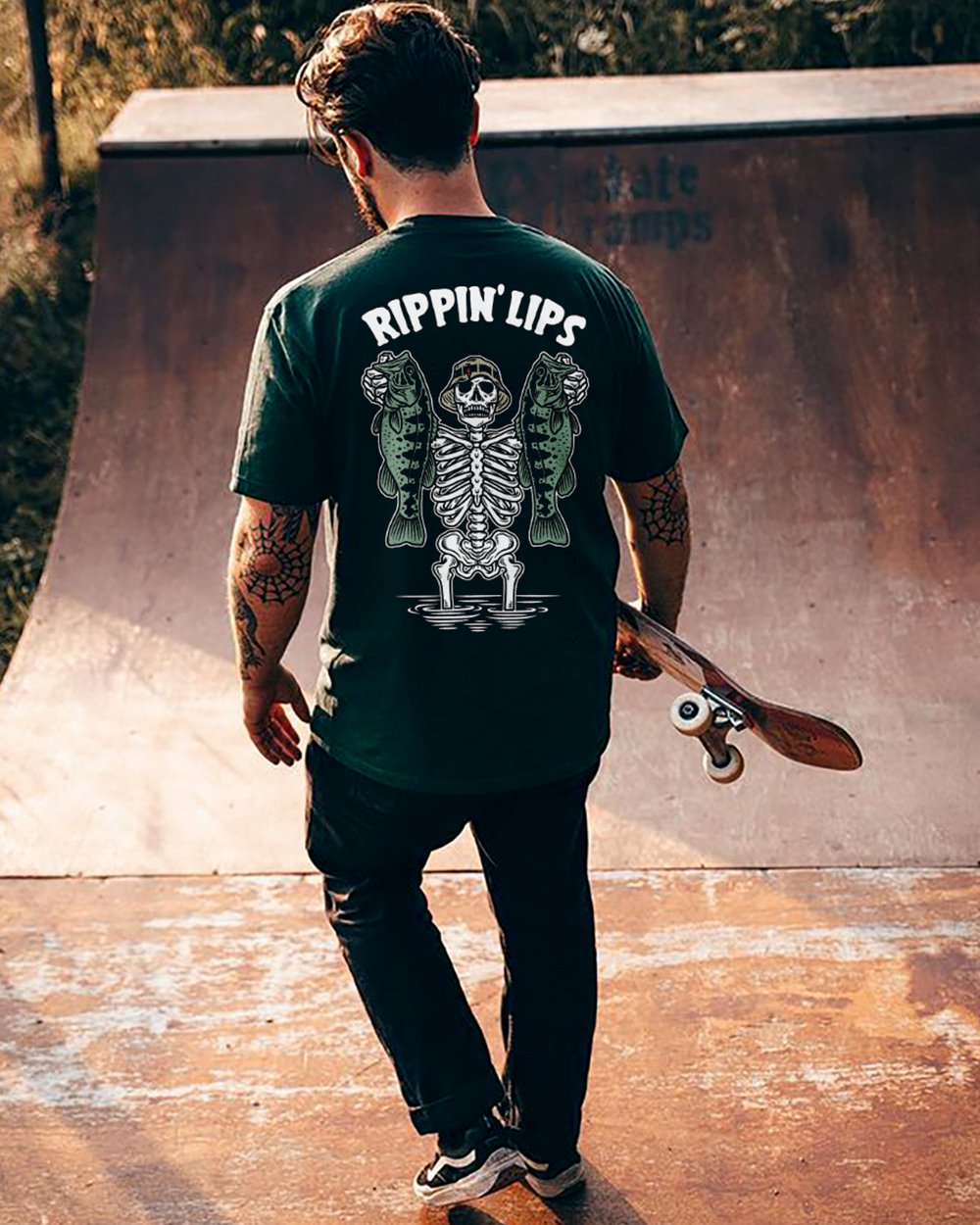  RIPPIN' LIPS printed loose T-shirt designer-Ranbybox