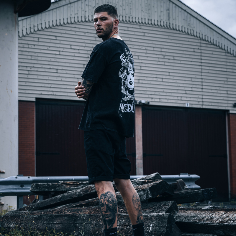  Medusa Printed Casual Comfortable Men's T-shirt-Ranbybox