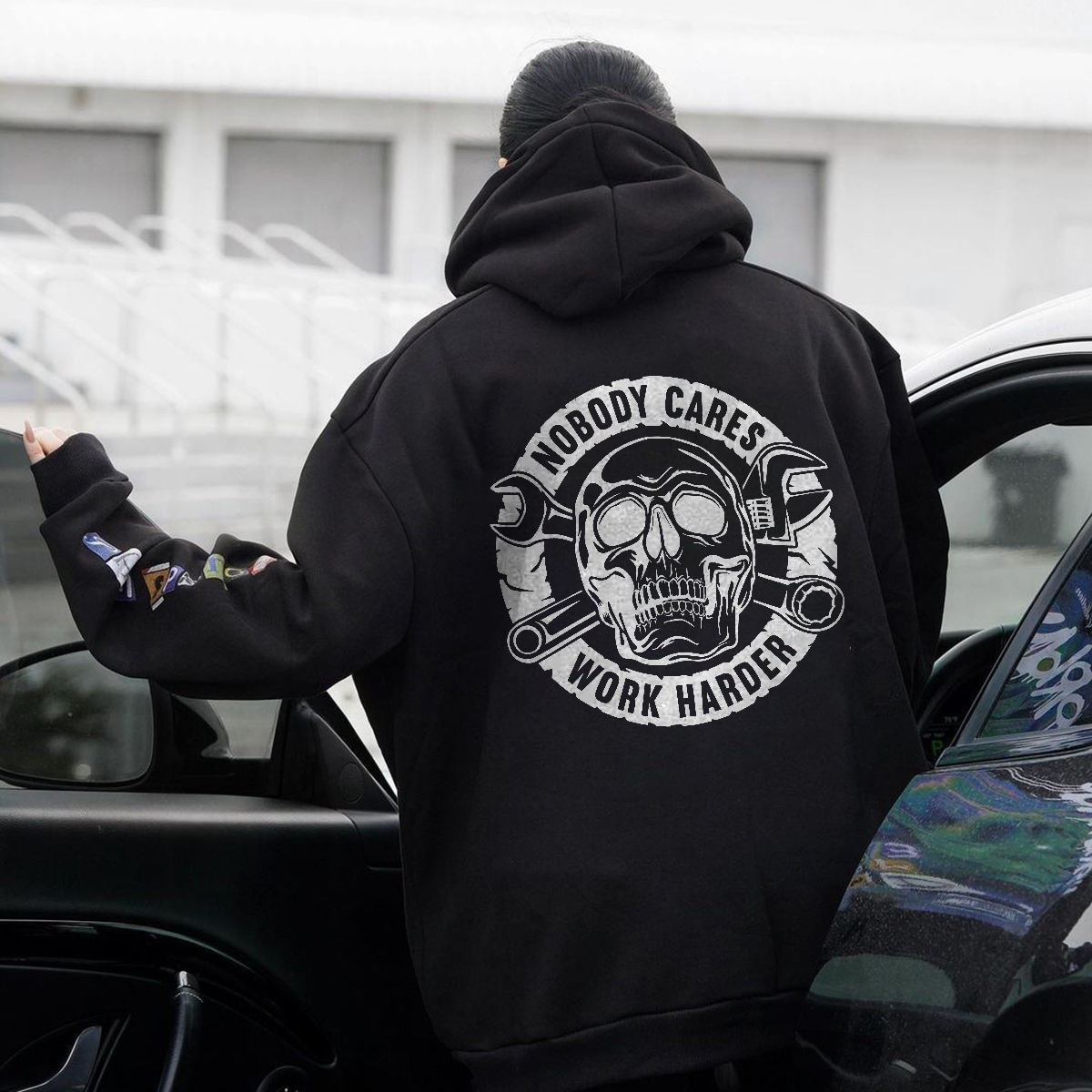  Nobody Cares Work Harder Men's Hoodie-Ranbybox