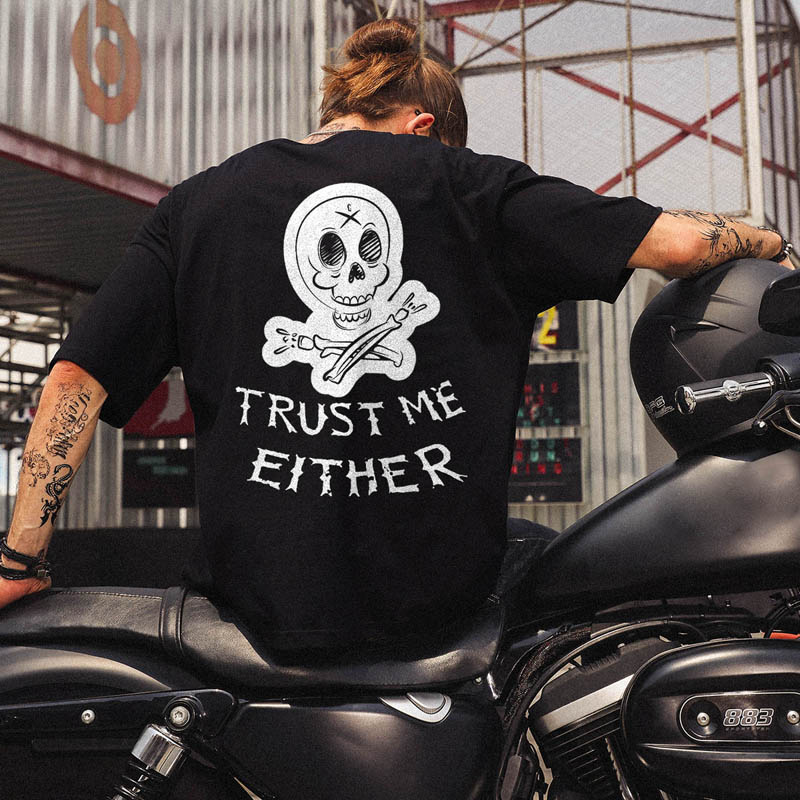  Trust Me Either Printed Casual Men's T-shirt-Ranbybox