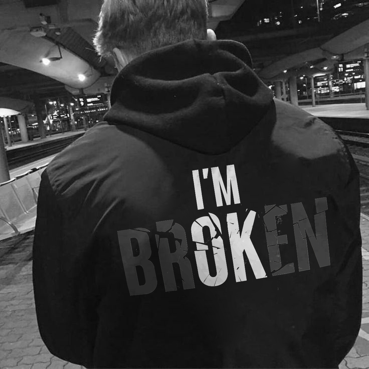  I'M Broken Men Hoodie