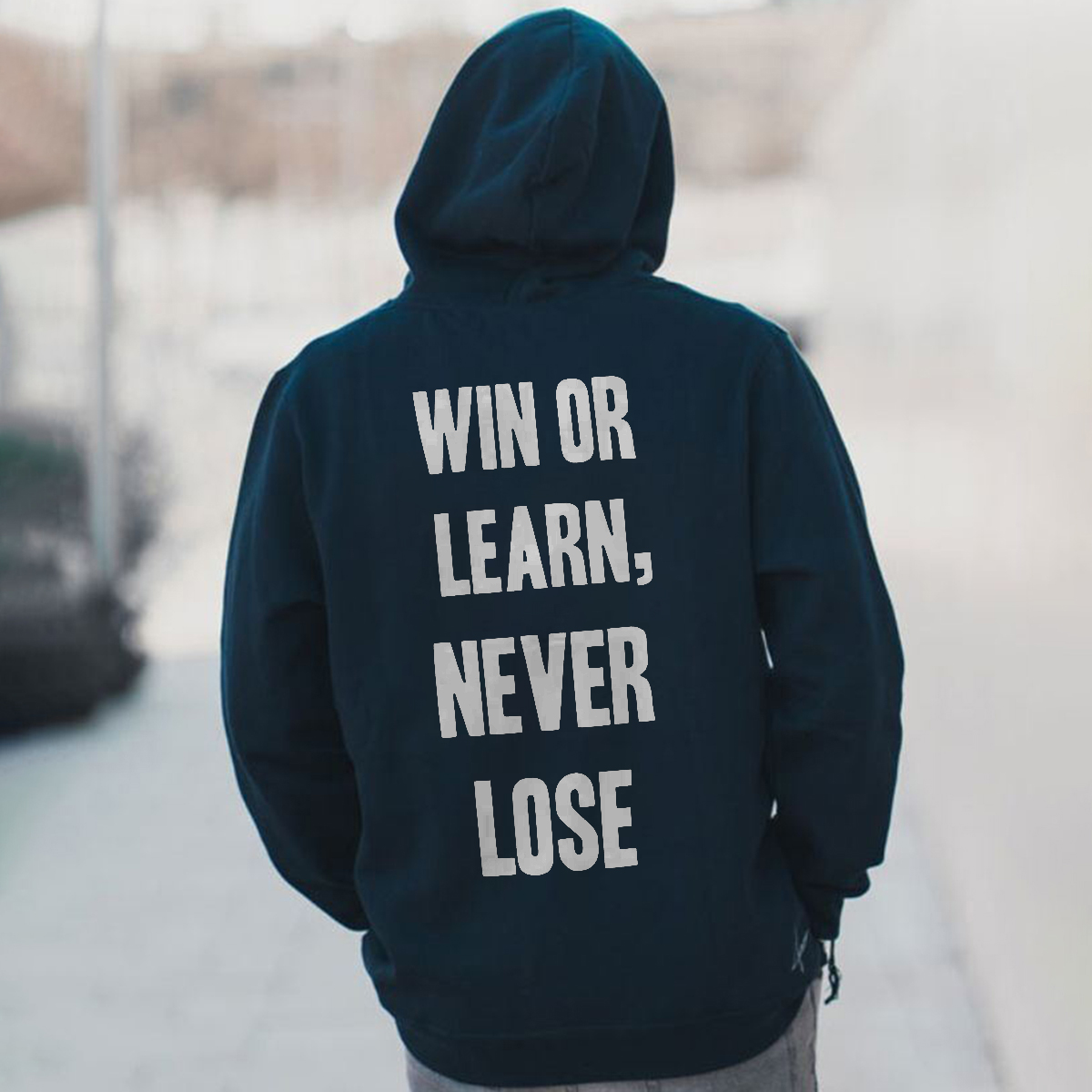  Win Or Learn Never Lose Men's Hoodie-Ranbybox