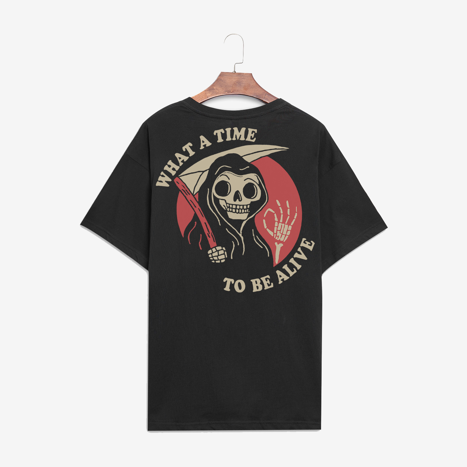  What a time to be alive skeleton printed designer T-shirt-Ranbybox