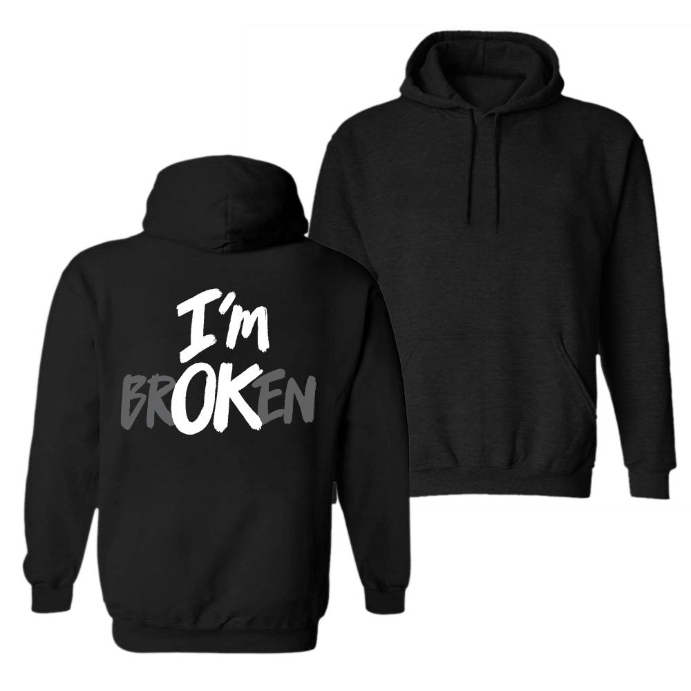 UPRANDY I Am Broken Men's Hoodie