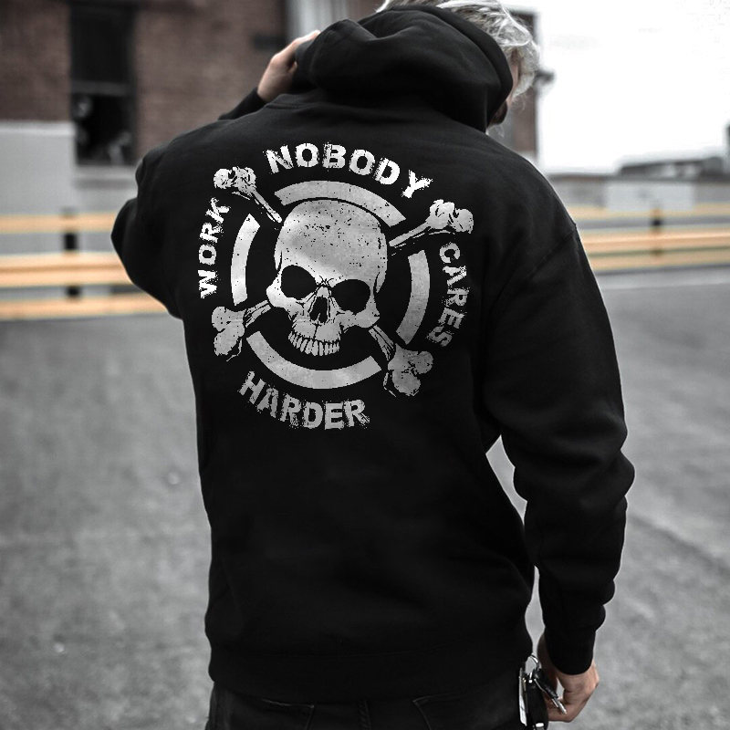  Nobody Cares Work Harder Printed Men's Hoodie-Ranbybox