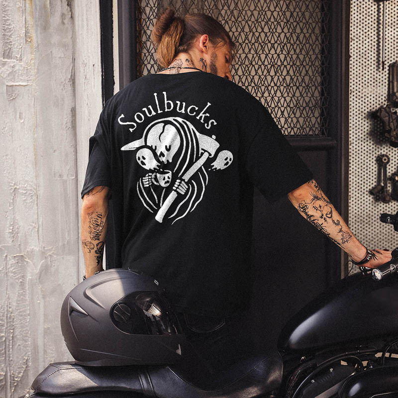  Soulbucks Printed Casual Men's T-shirt-Ranbybox
