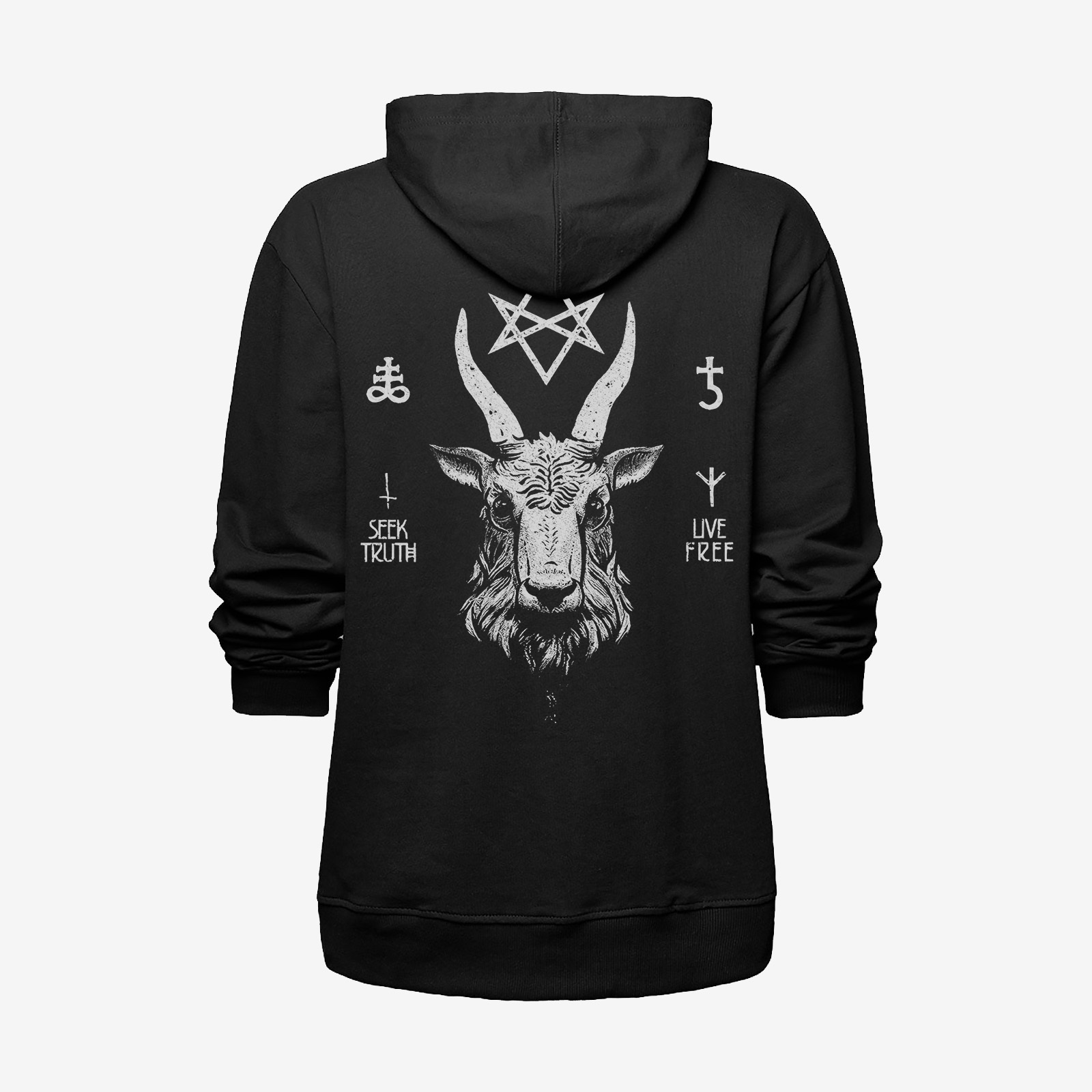  SEEK TRUTH UVE FREE printed hoodie designer