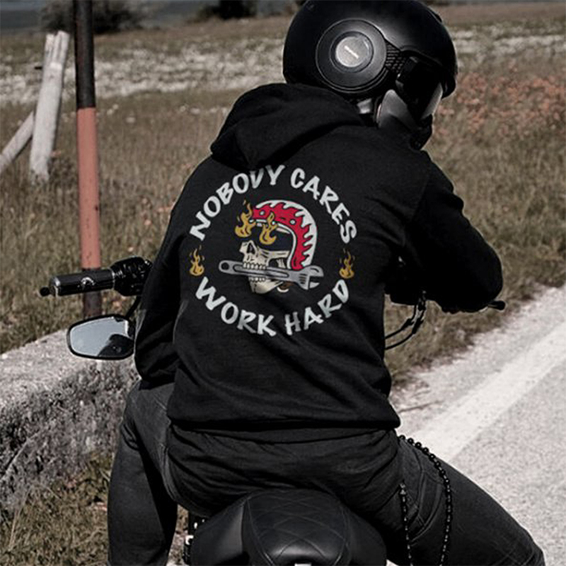  Nobody Cares Work Harder Printed Men's Hoodie-Ranbybox