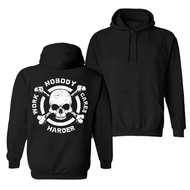  Nobody Cares Work Harder Printed Men's Hoodie-Ranbybox