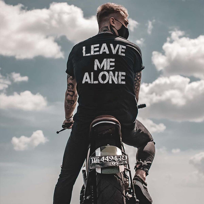  Leave Me Alone Printed Men's Vintage T-shirts-Ranbybox