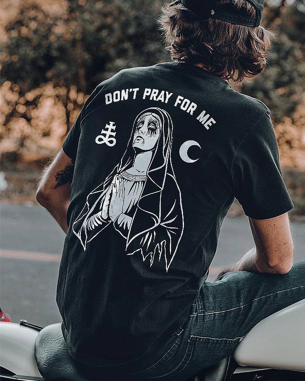  Don't Pray  printed T-Shirt-Ranbybox