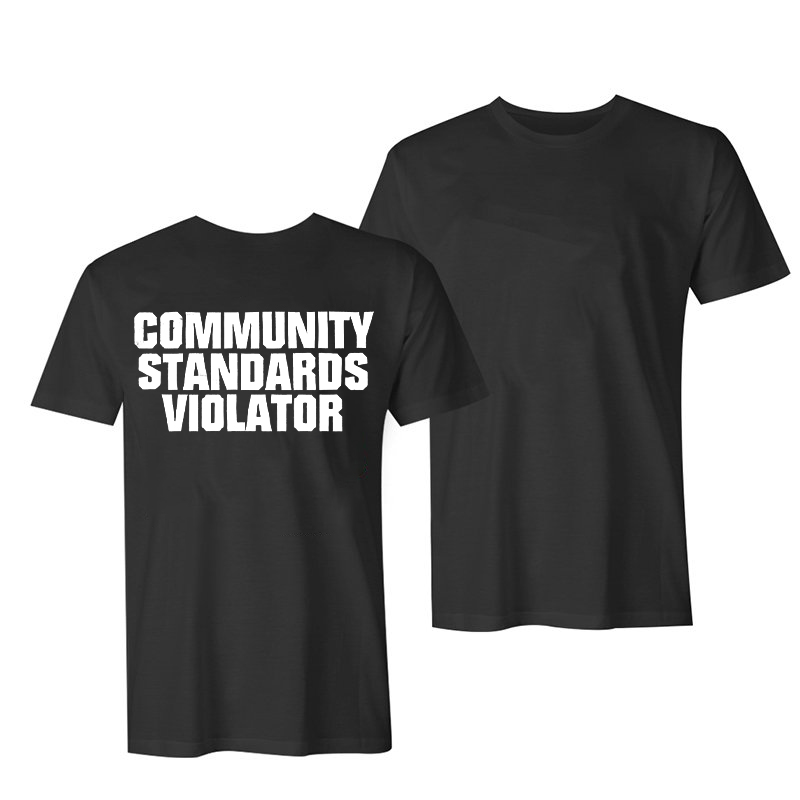 Community Standards Violator Print Men's T-shirt-Ranbybox
