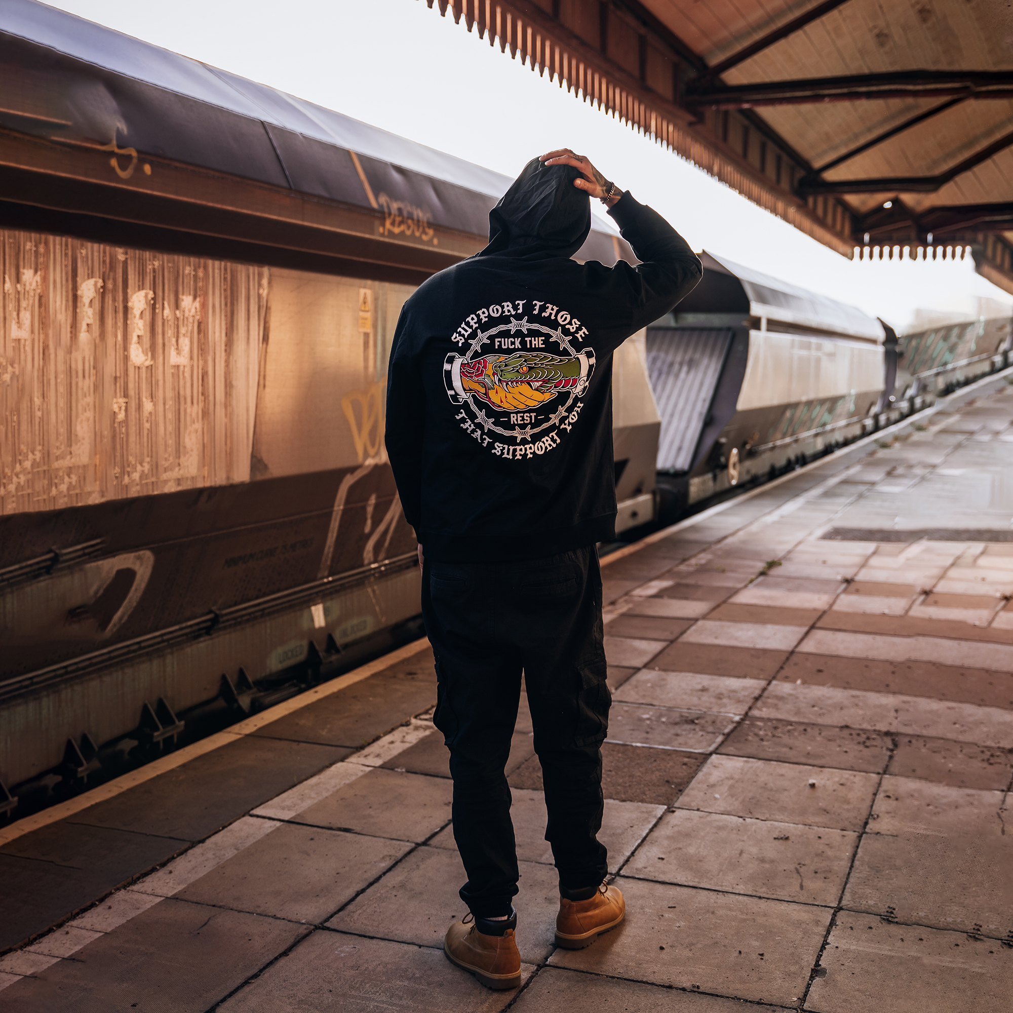  Support Those That Support You Printed Men's Hoodie-Ranbybox
