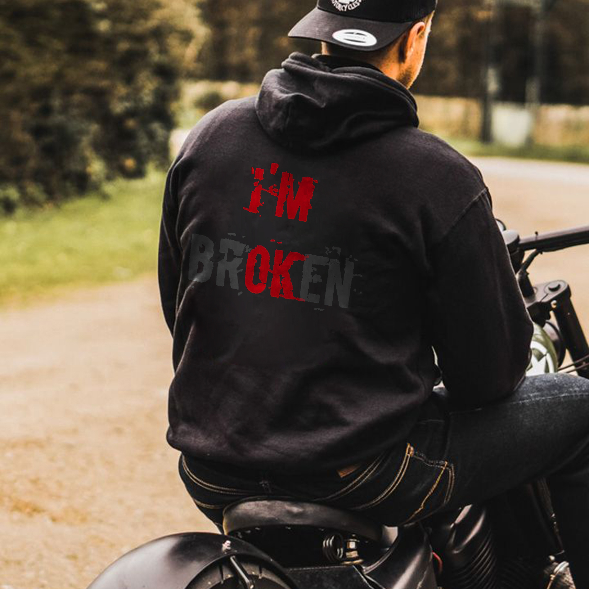  I Am Broken Men's Hoodie-Ranbybox