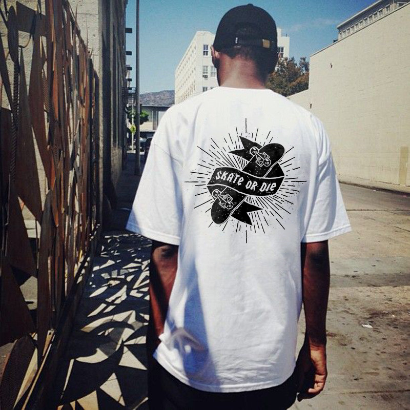  Skate Or Die Printed Casual Men's T-shirt-Ranbybox