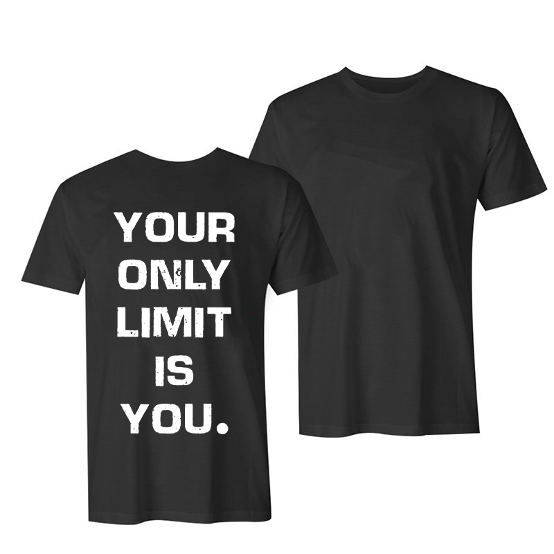 Your Only Limit Is You Printed Men's Casual T-shirt-Ranbybox