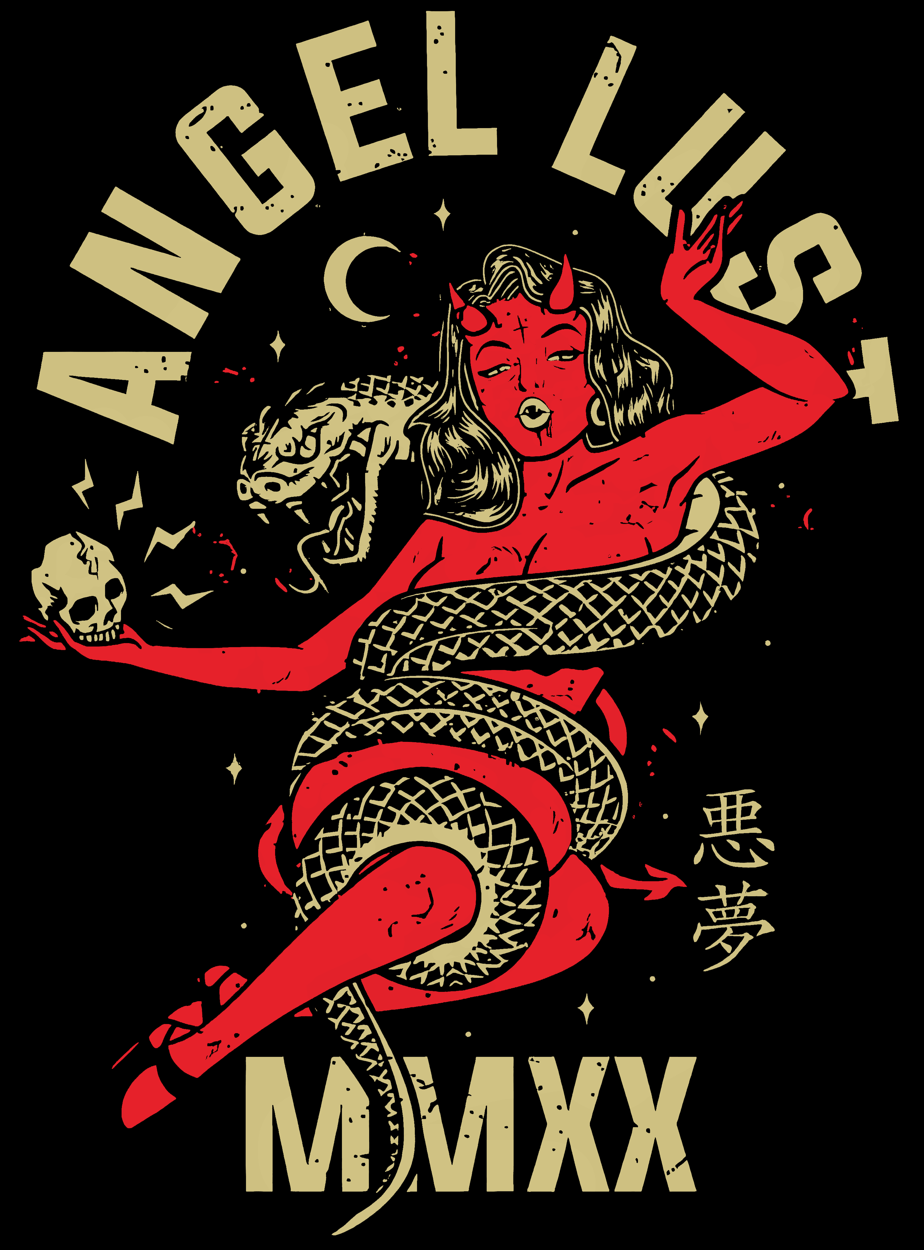 Angel lust mmxx casual cozy T-shirt-Ranbybox