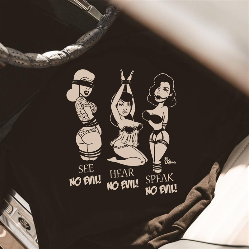  See No Evil Hear No Evil Speak No Evil Printed Casual Men's Hoodie-Ranbybox