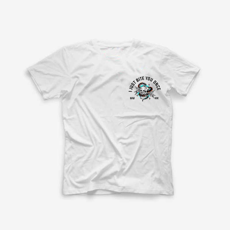  I Just Bite You Once Printed Casual Men's T-shirt-Ranbybox