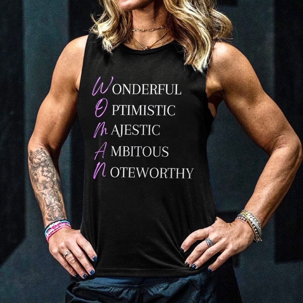 Women Are Wonderful Printed Women's Vest