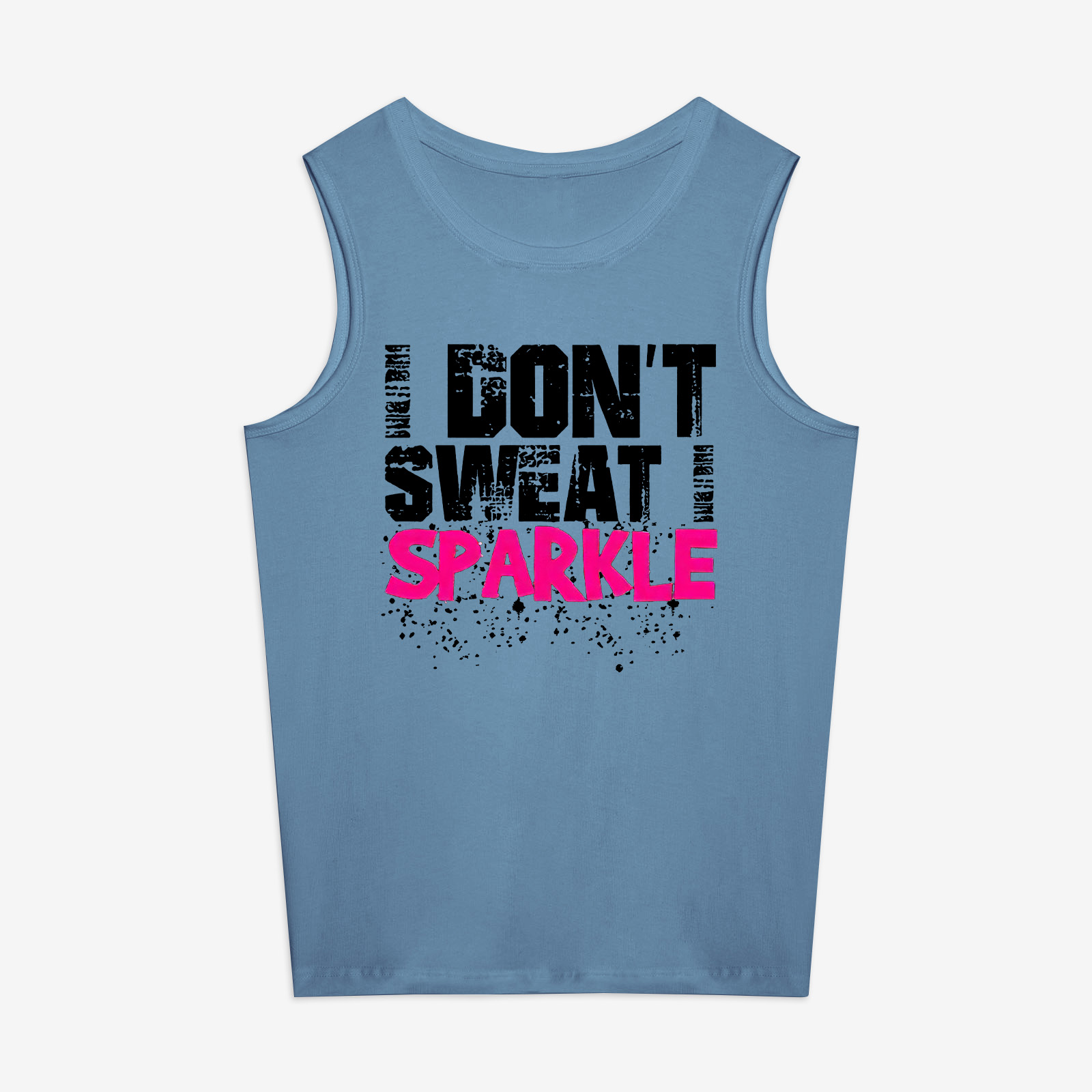 I Don't Sweat I Sparkle Printed Women's Vest