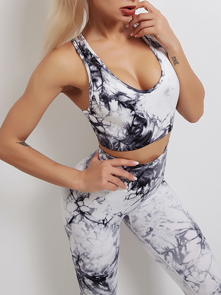 Tie Dye Tank With Built-In Bra-traneing
