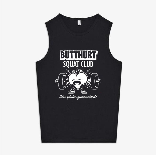 Butthurt Squat Club Printed Women's Vest