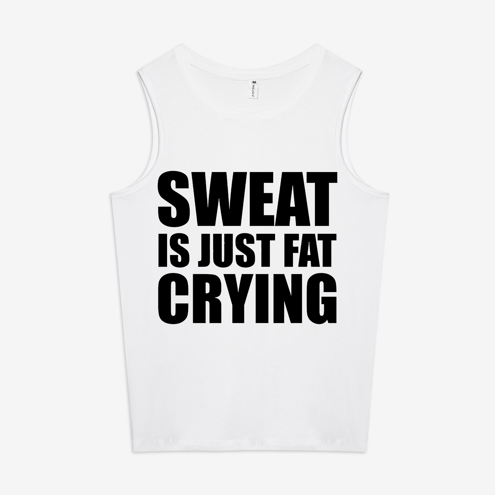 Sweat Is Just Fat Crying Printed Women's Vest