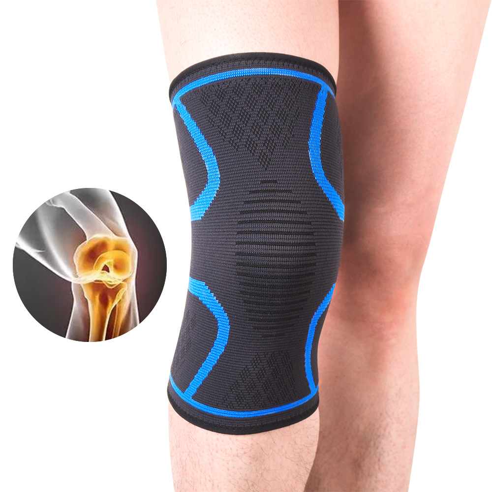 Knitted Nylon Running Sports Fitness Knee Pads-traneing