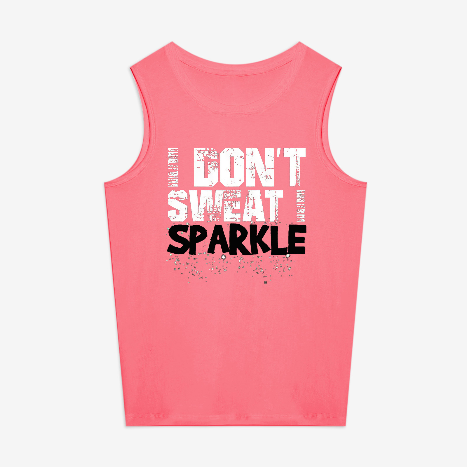 I Don't Sweat I Sparkle Printed Women's Vest
