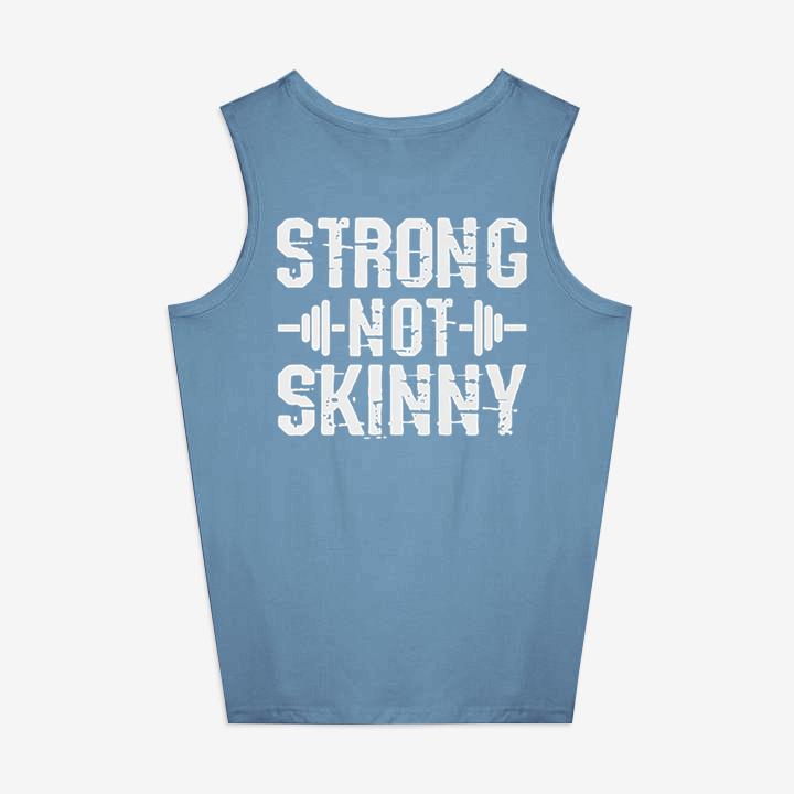 Strong Not Skinny Printed Women's Vest