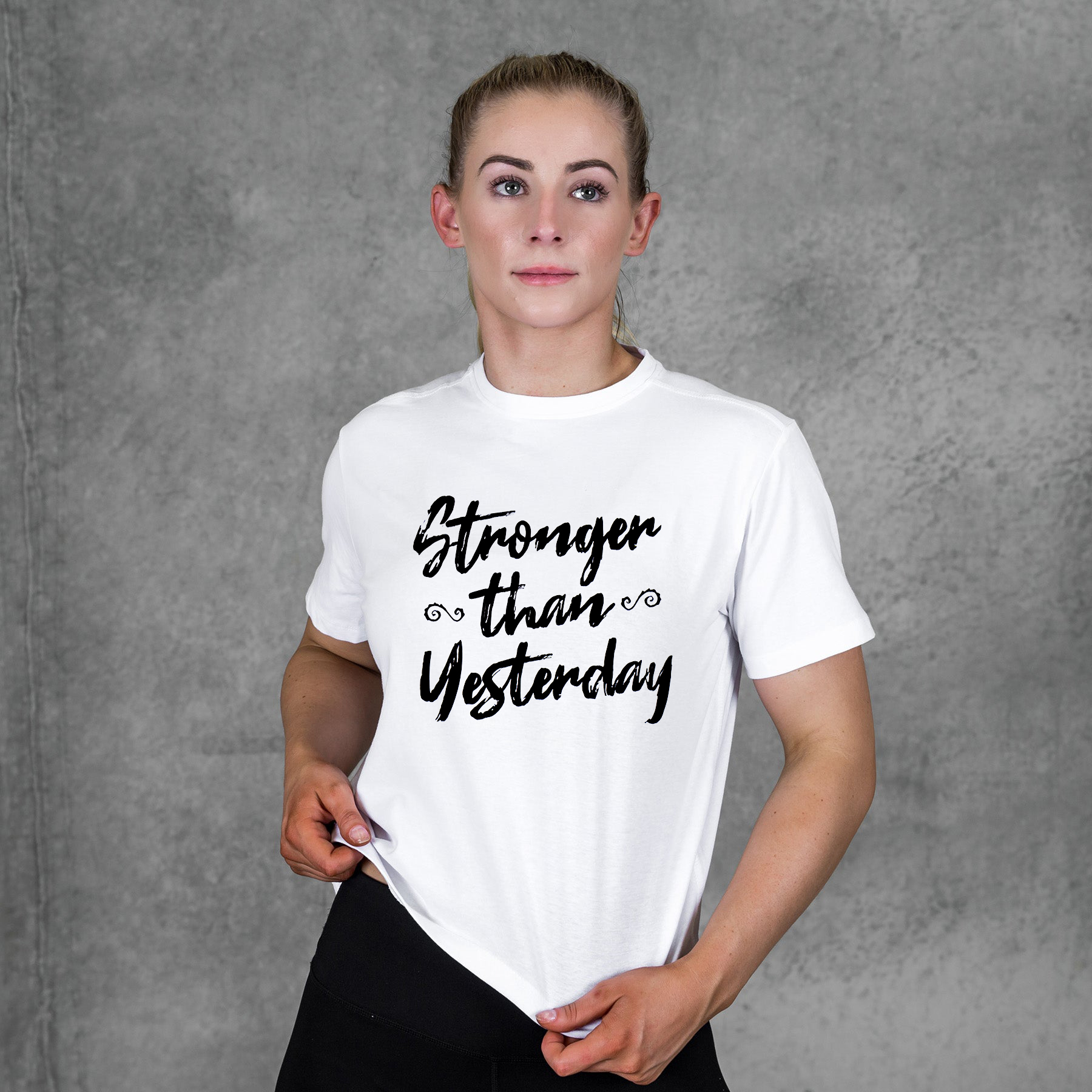 Stronger Than Yesterday Printed Women's T-shirt