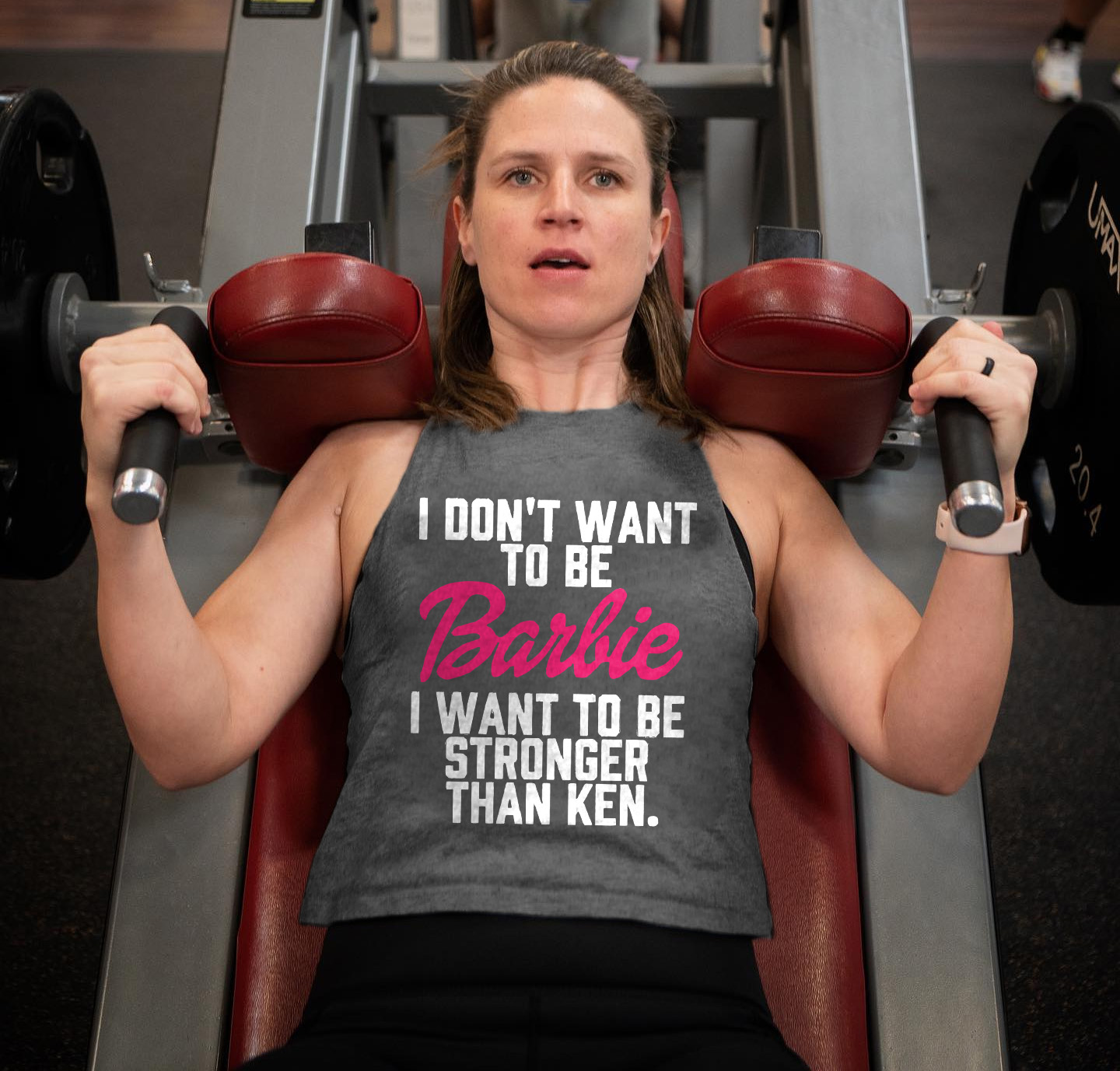 I Don't Want To Be Barbie Printed Women's Vest