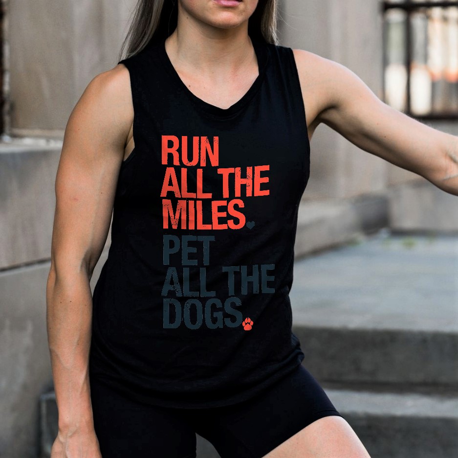 Run All The Miles Printed Women's Vest