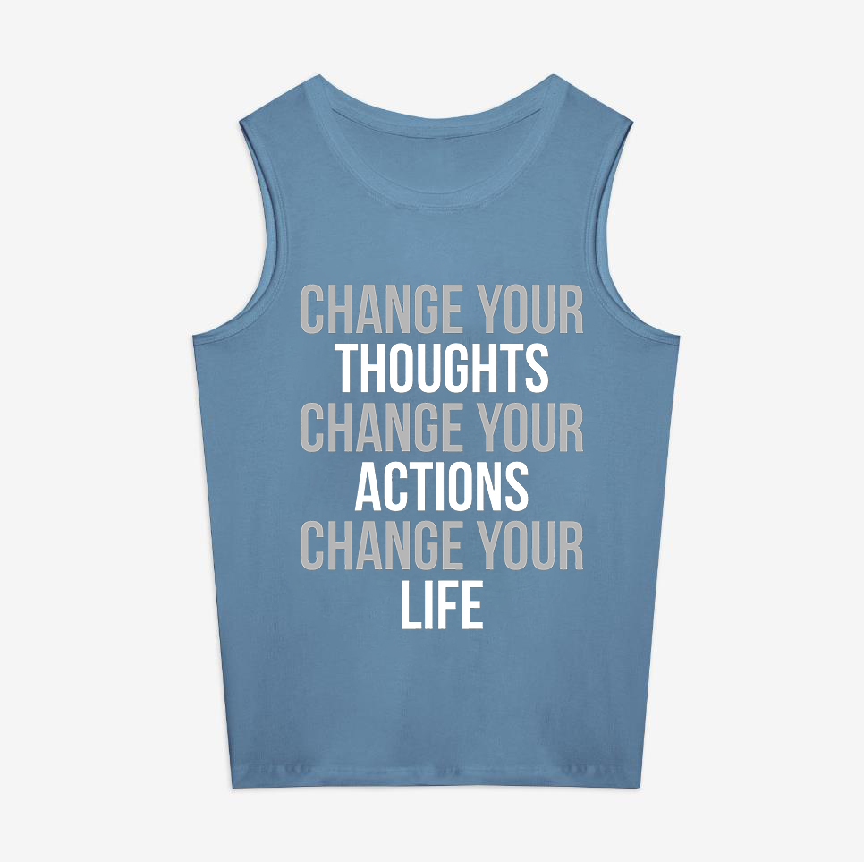Change Your Thoughts Change Your Actions Print Women's Vest