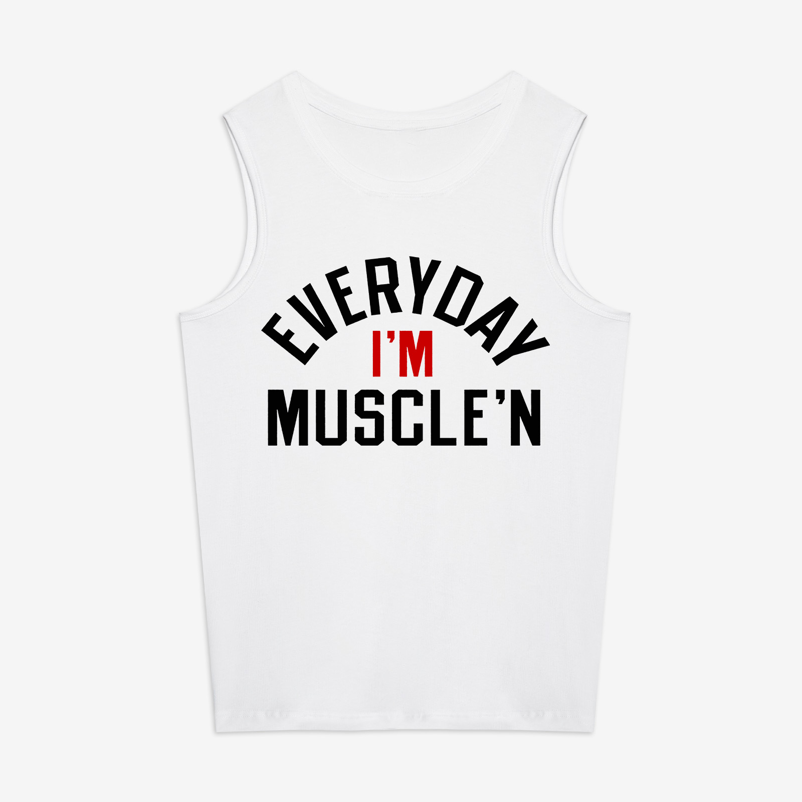 Every Day I'm Muscle'n Printed Women's Vest