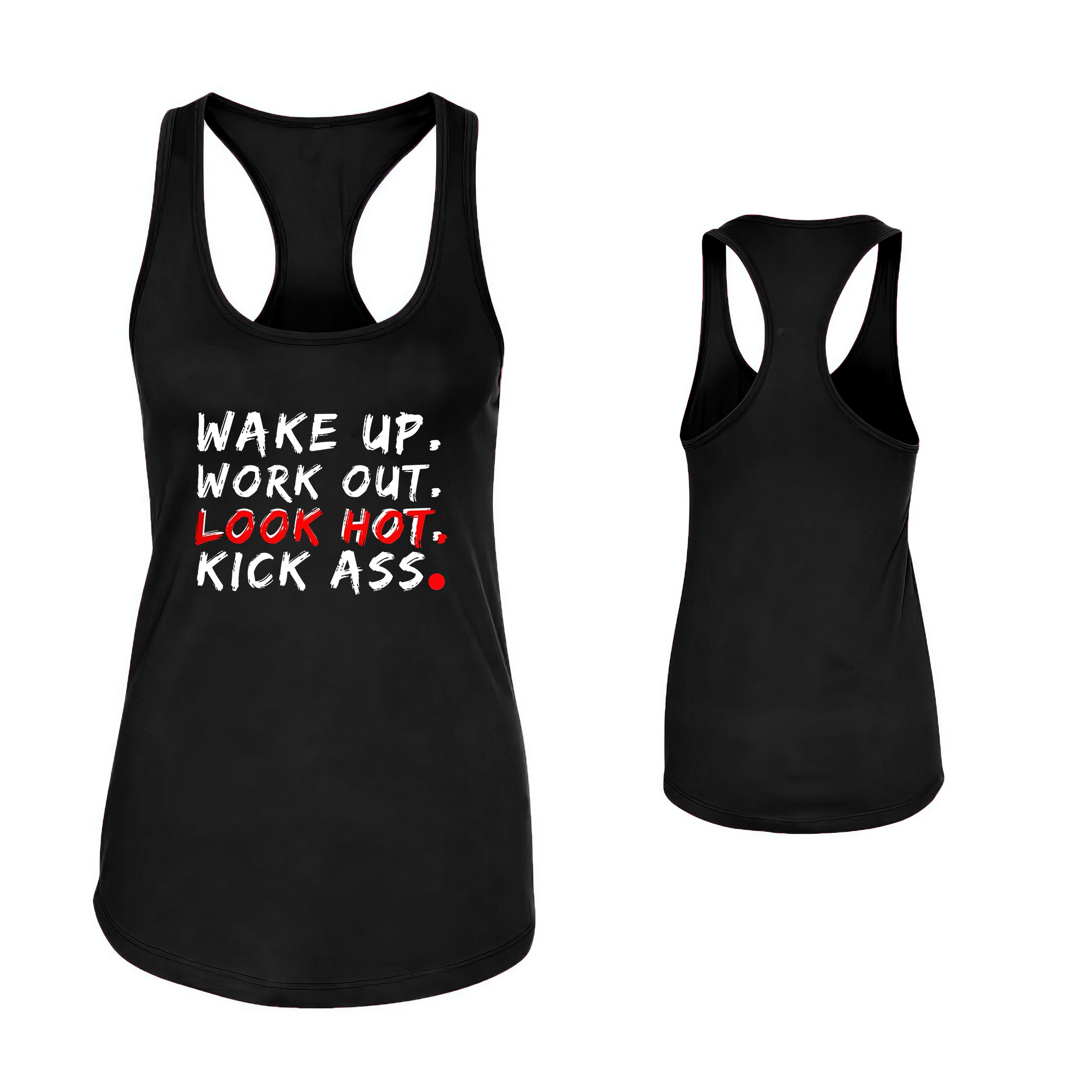 Wake Up. Work Out Print Women's Tank Top