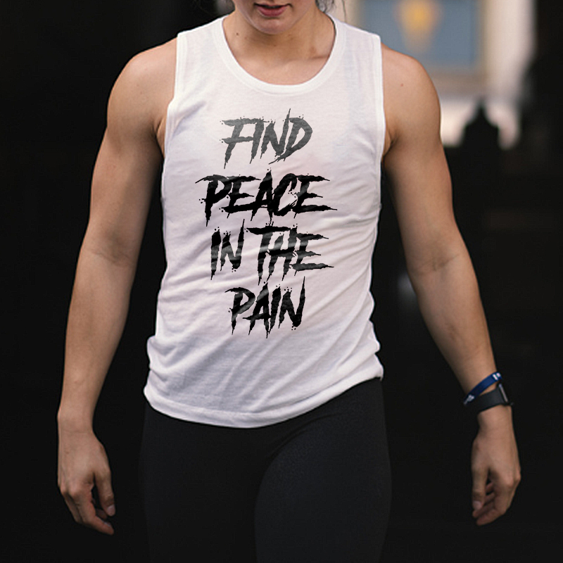 Find Peace In The Pain Printed Women's Vest