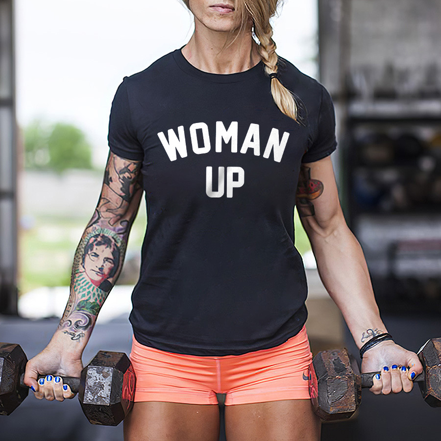 Woman Up Printed Women's T-shirt
