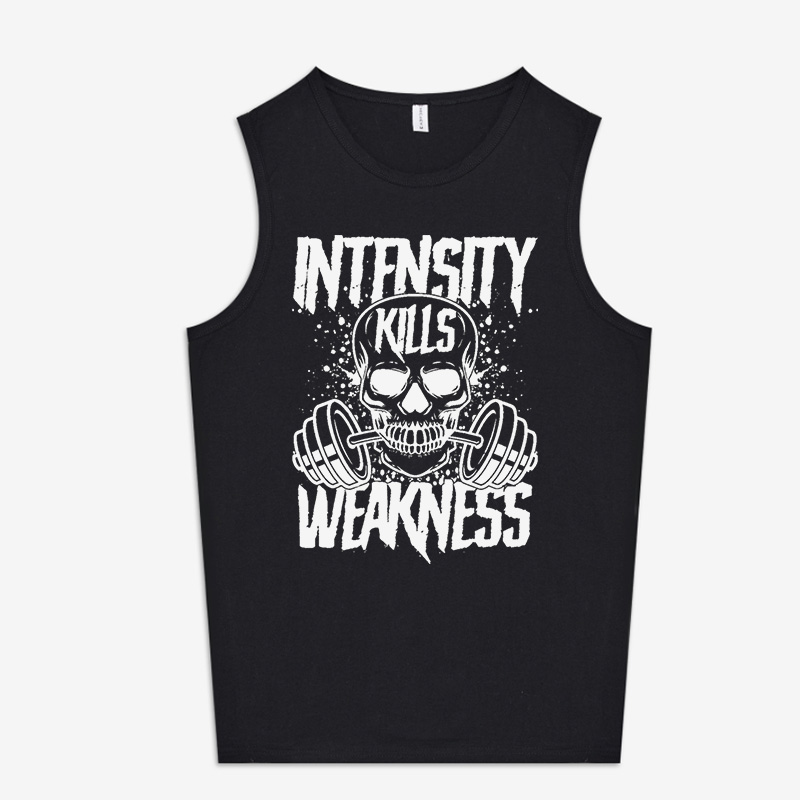Intensity Weakness Skull Printed Women's Vest
