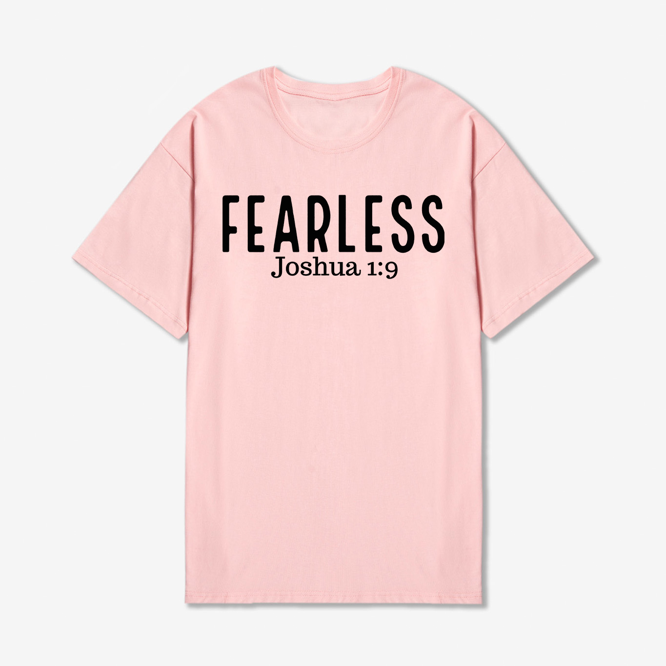 Fearless Joshua 1:9 Printed Women's T-shirt