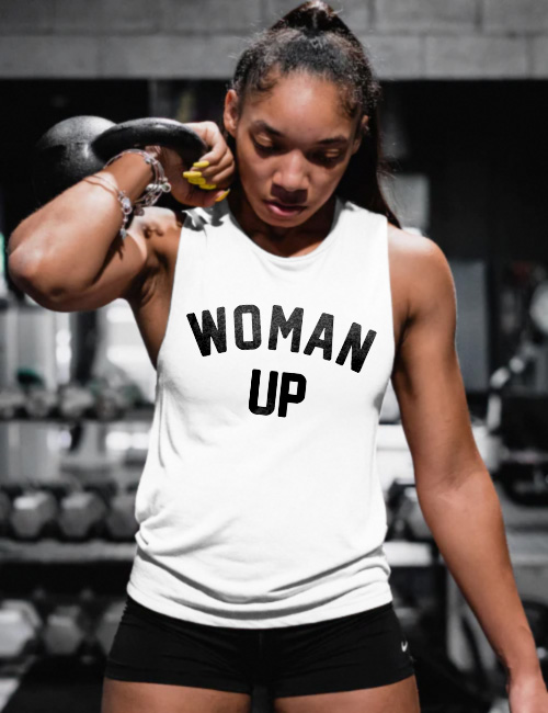 Woman Up Printed Women's Vest